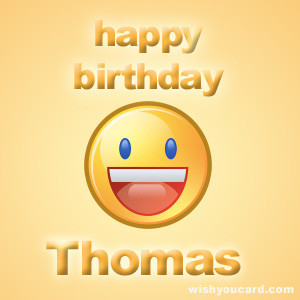 Say happy birthday to Thomas with these free greeting cards