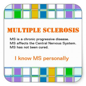 MS Awareness Stickers for Multiple Sclerosis