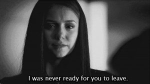 gif lost quote Black and White elena gilbert depressed depression sad ...