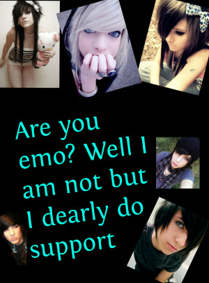 ... themselves is actually say emo express emotions or emo were a person