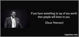 More Oscar Peterson Quotes