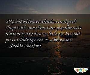 My baked lemon chicken and pork chops