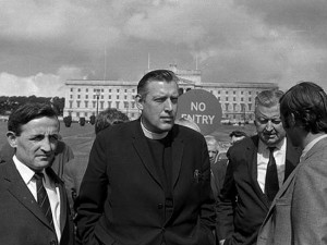 Ian Paisley at Storemont, 1969. Photo by: National Library of Ireland