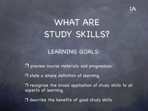 Lesson 1 - Study Skills Classroom Slides - page1