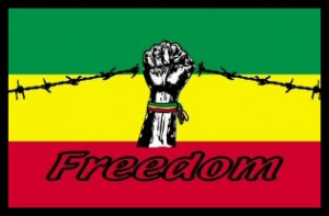Bob Marley Rasta Band Flag