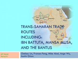Gold Trans Saharan Trade Route