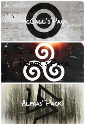 McCall's Wolf Pack Symbol, Derek Hale's Wolf Pack Symbol and The Alpha ...