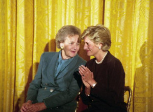 Lady Diana Spencer, Princess of Wales at White House with First lady ...