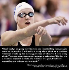 Swimming legend Katie Ledecky, Olympic gold medalist More