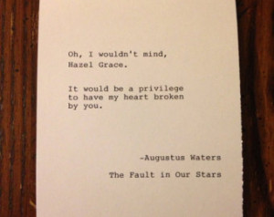 The Fault in Our Stars Typewriter Q uote ...