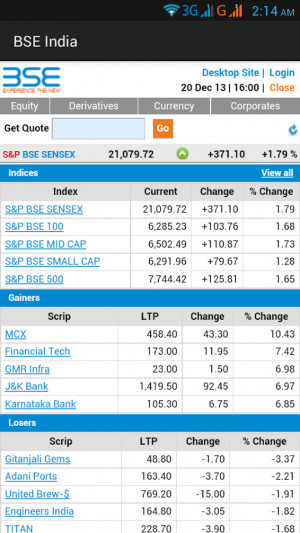 LIVE STREAMING STOCK QUOTES NSE