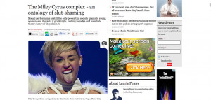 The Miley Cyrus Plex Ontology Slut Shaming