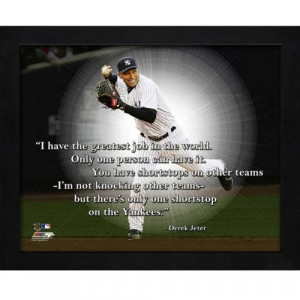 Derek Jeter New York Yankees (Horiz Throwing) Framed 11x14 