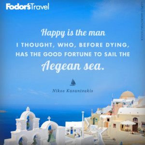 Travel Quote of the Week: On the Aegean Sea