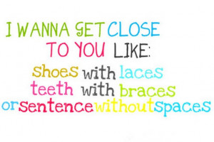 wanna get close to you like shoes with laces