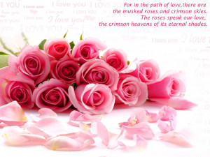Related Wallpaper for red rose wallpaper with love quotes happy rose ...