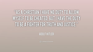 Adolf Hitler Christian Quotes
