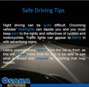 Safe Driving Tip