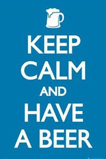 Keep Calm and DRINK BEER Print 13x19 (Color featured: Mayan Gold--over ...
