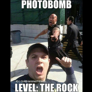 The Rock photobomb - Motivation