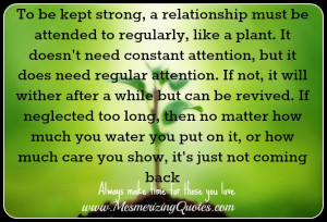 Make time for those you love, but too painful if they take you for ...