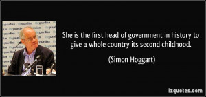 She is the first head of government in history to give a whole country ...