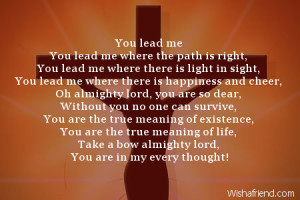 You lead me You lead