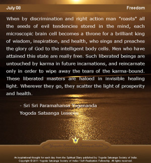 July 08: Quote of the day from Yogananda