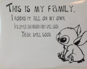 Lilo and Stitch Quote About Family