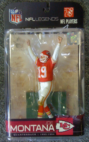 2009 McFarlane Football NFL Legends 5 Joe Montana