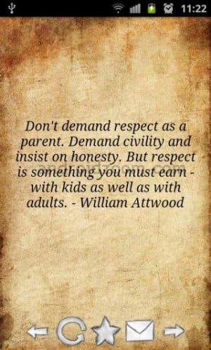 Don't demand respect.....