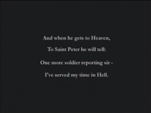 The poem in the opening scene of Medal of Honor: Frontline was a truly ...
