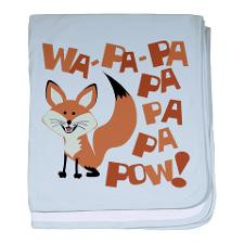 Wa Pa Pow Fox baby blanket for