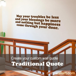 Entry way wall art. Irish blessing, 