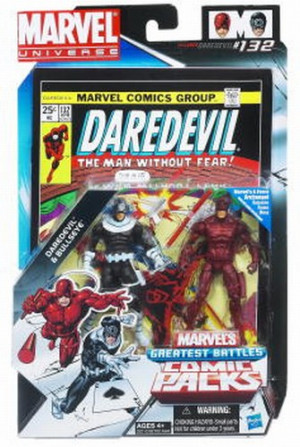 marvel universe comic 2 pack bullseye daredevil action figures