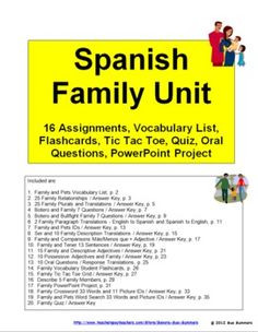 Family Spanish Expand Your