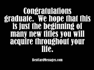 Funny Graduation Card Messages