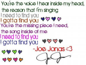 camp rock joe jonas song lyrics i gotta find you photo GottaFindYou ...