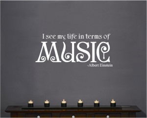 Vinyl-Wall-Decal-Art-Quote-Saying-Decor-Life-in-Music-Albert-Einstein