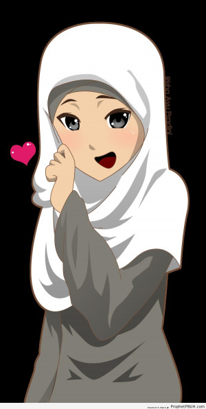 Cute Muslimah (Manga Hijab Drawing) - Drawings ← Prev Next →