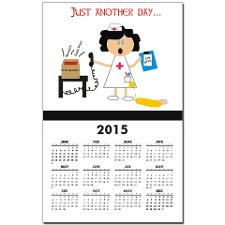 Stressed Out Nurse Calendar Print for