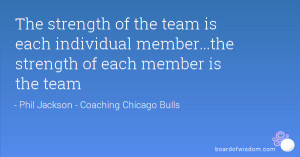 Quote Each Individual Is the Member of the Strength Team