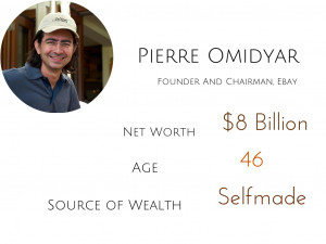 pierre omidyar, billionaire, bio, net worth, rich successful, ebay