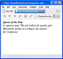 Designing a Simple “Quote of the Day” Script in PHP