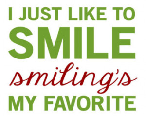 Elf Quote - Smiling's My Favorite - 11x14 - Gray, White, Yellow, Green ...