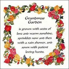 quotes grandmas garden poster more love be a grandma grandma quotes ...