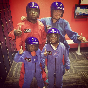 Kevin Hart , his girlfriend Eniko , and his kids Heaven and Hendrix ...