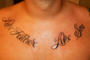 like father like son tattoo