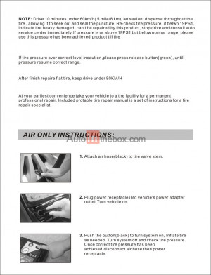 ... EASY Pferd portable tire repair system Safety flat tire repair tool