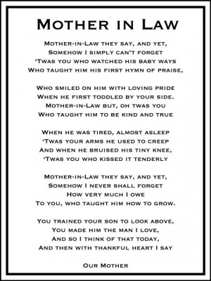 ... Law, Mothers In Law Love Quotes, Mom Quotes For Mothers Day, Gifts